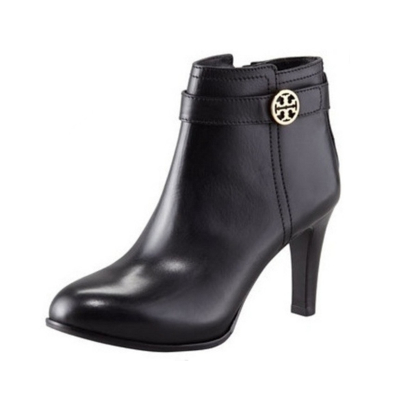 Tory Burch Shoes - Tory Burch 'Bristol' Bootie Leather Ankle High Heel Boots Black
